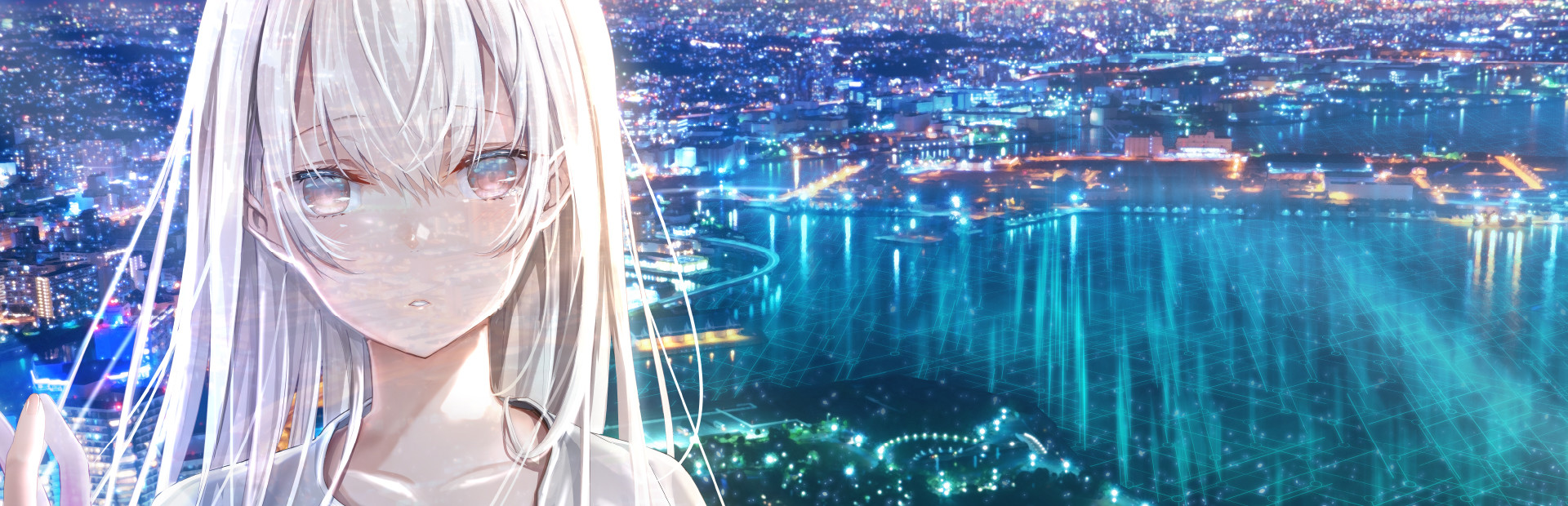 Cyanotype Daydream -The Girl Who Dreamed the World-