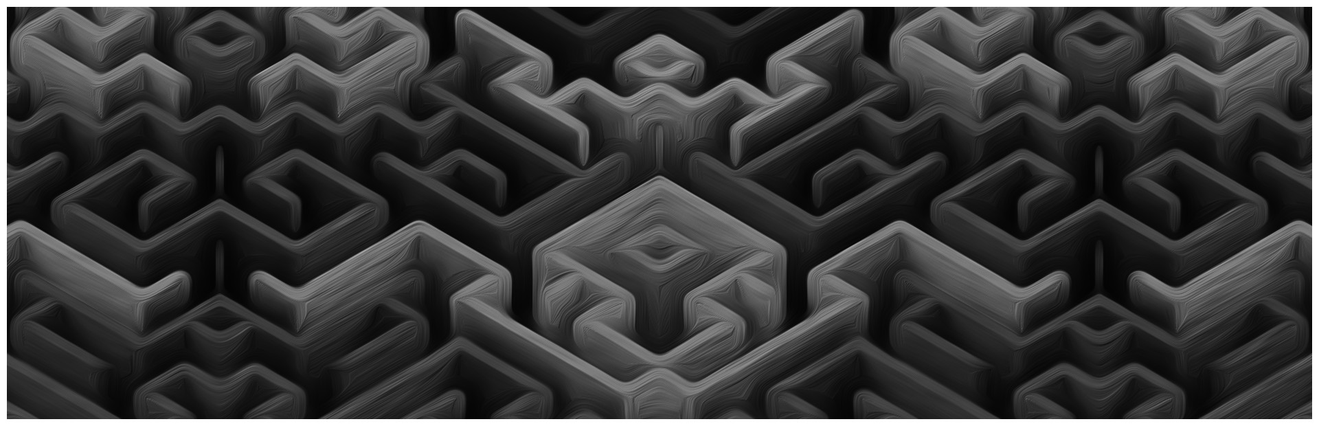 Maze Art: Black