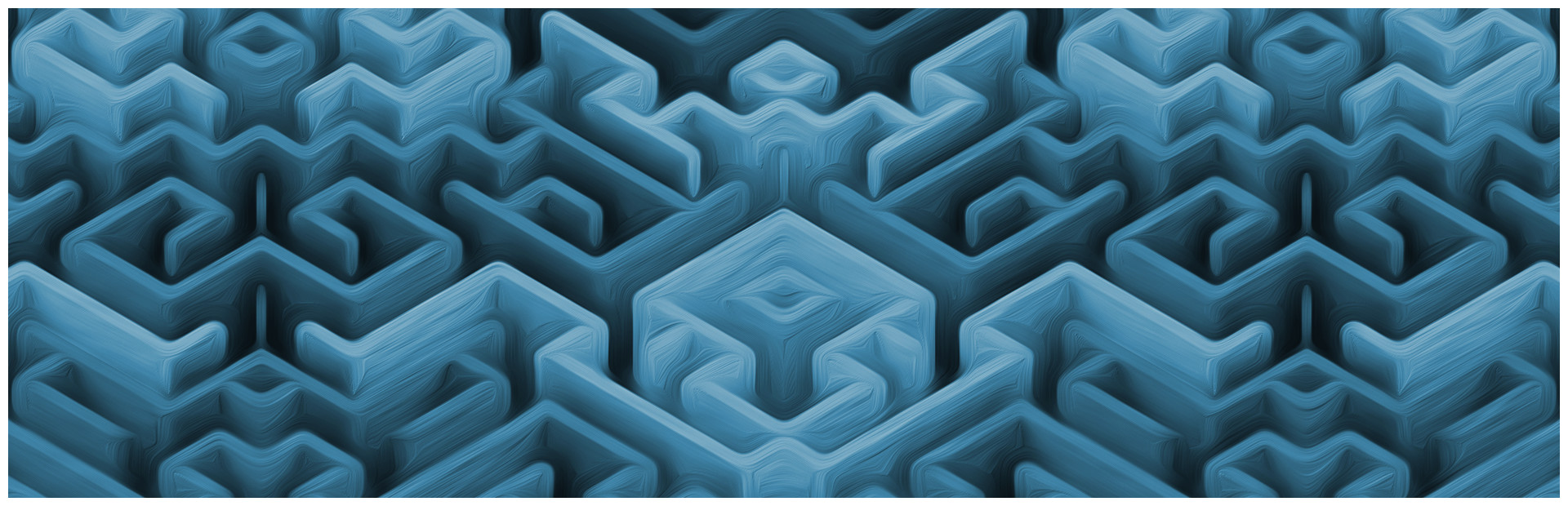 Maze Art: Blue