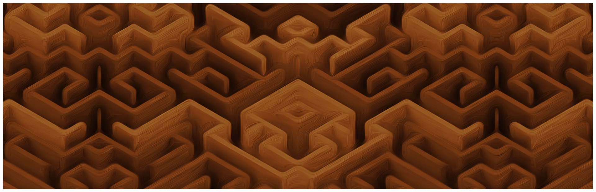 Maze Art: Brown