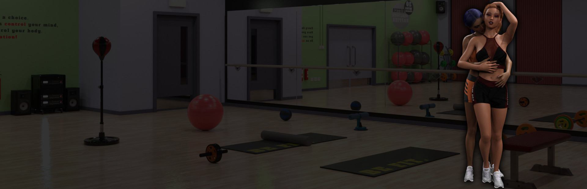 Futanari Sex - The Gym