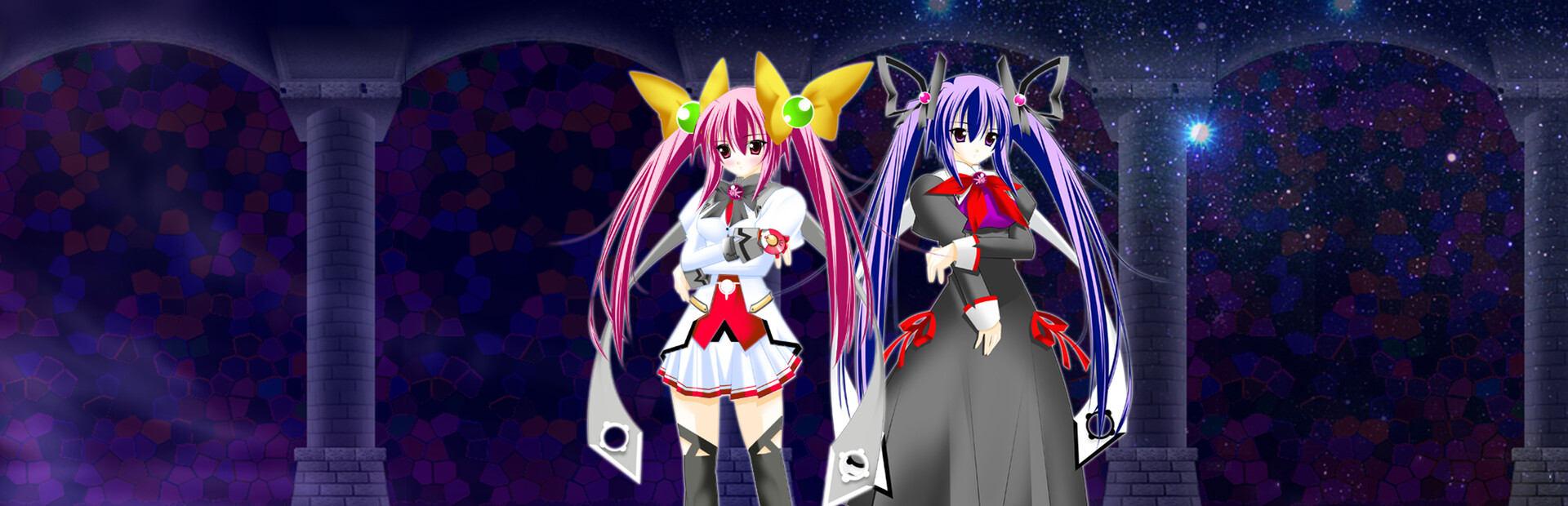 Once upon a time there was a twin-tailed sister princess who was very unfriendly.