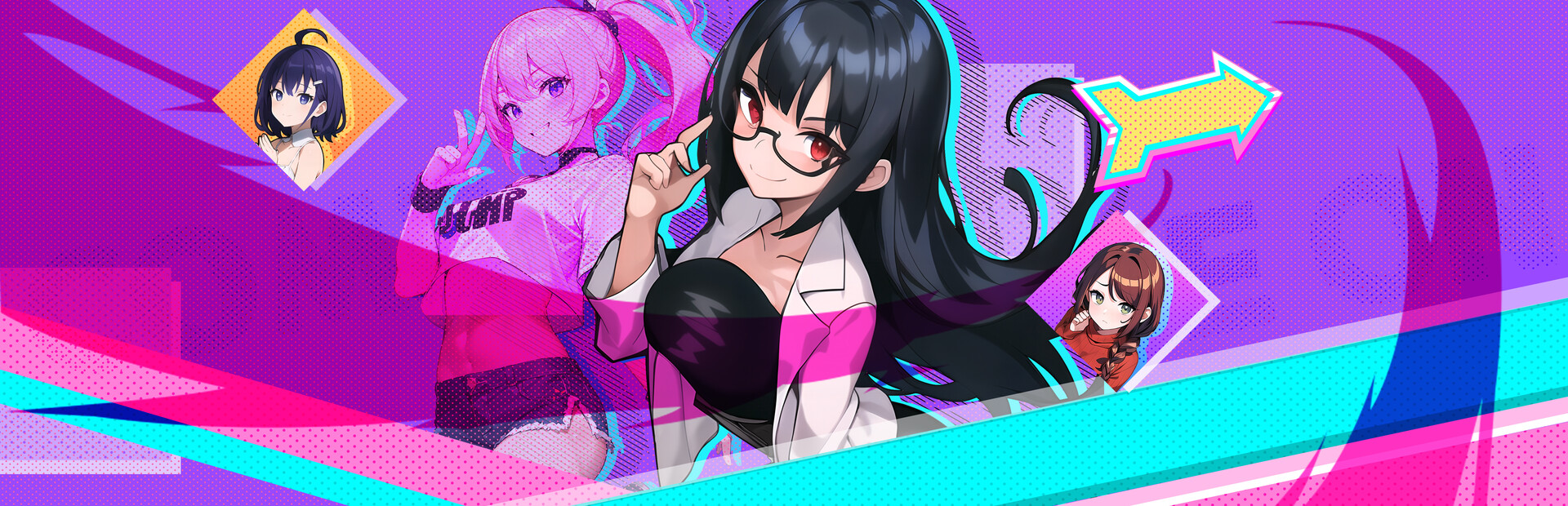 Handsome Me with 100 Girlfriends!