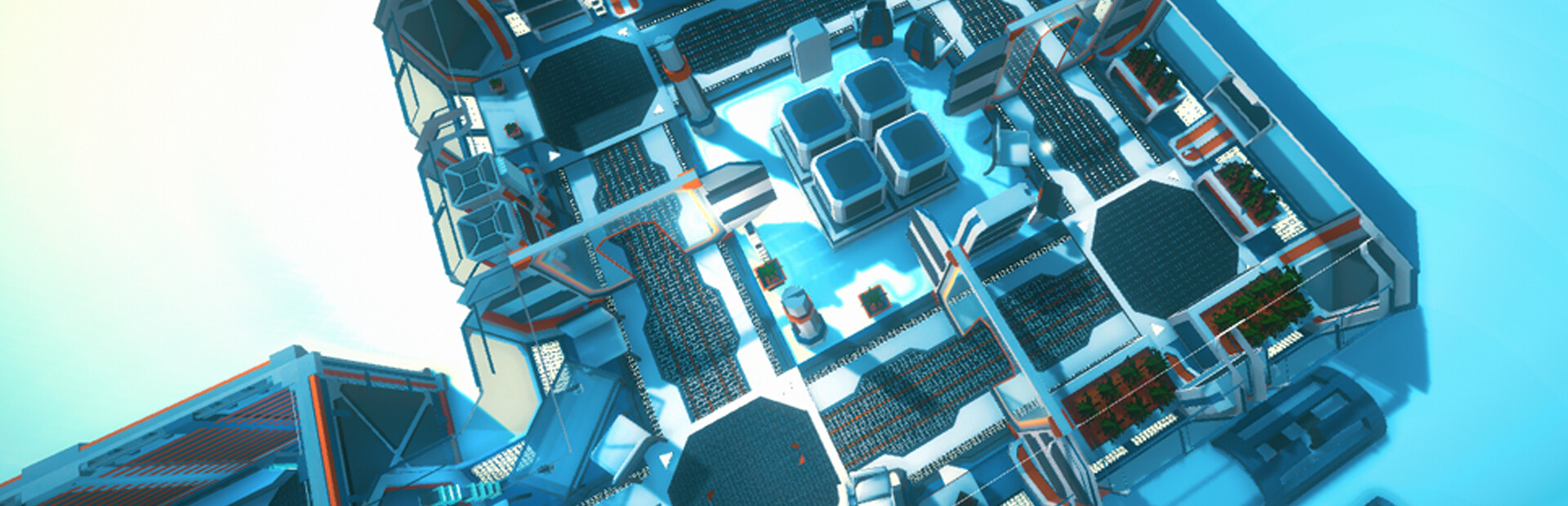 Hidden Space Station Top-Down 3D