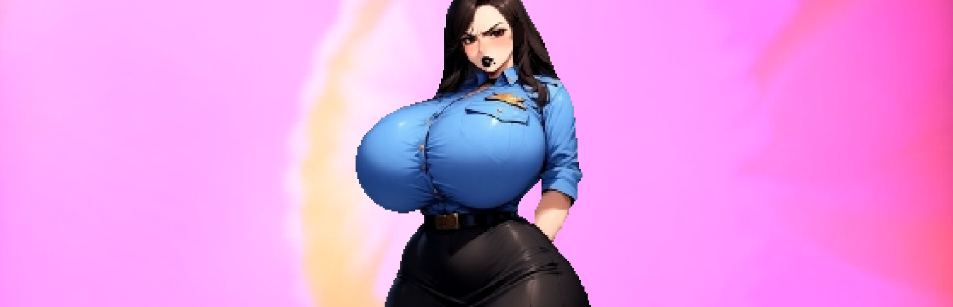 Dominated by: Yandere Goth Cop