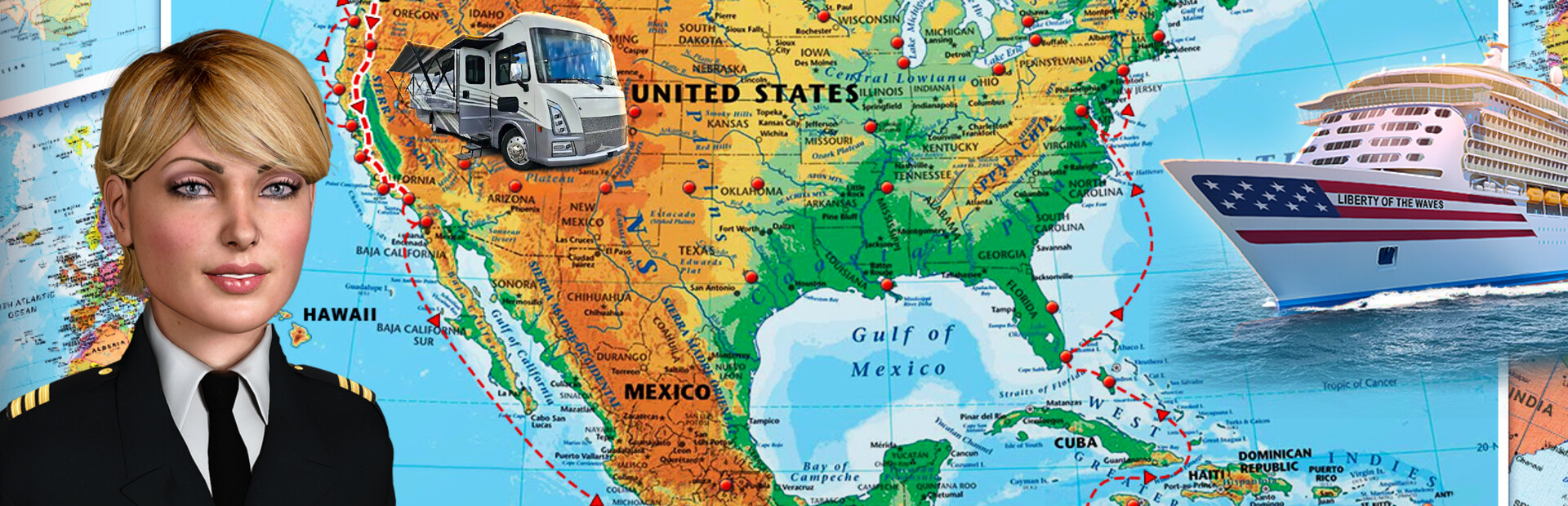 Vacation Adventures: Cruise Director 9 Grand Tour USA 2 Collector's Edition