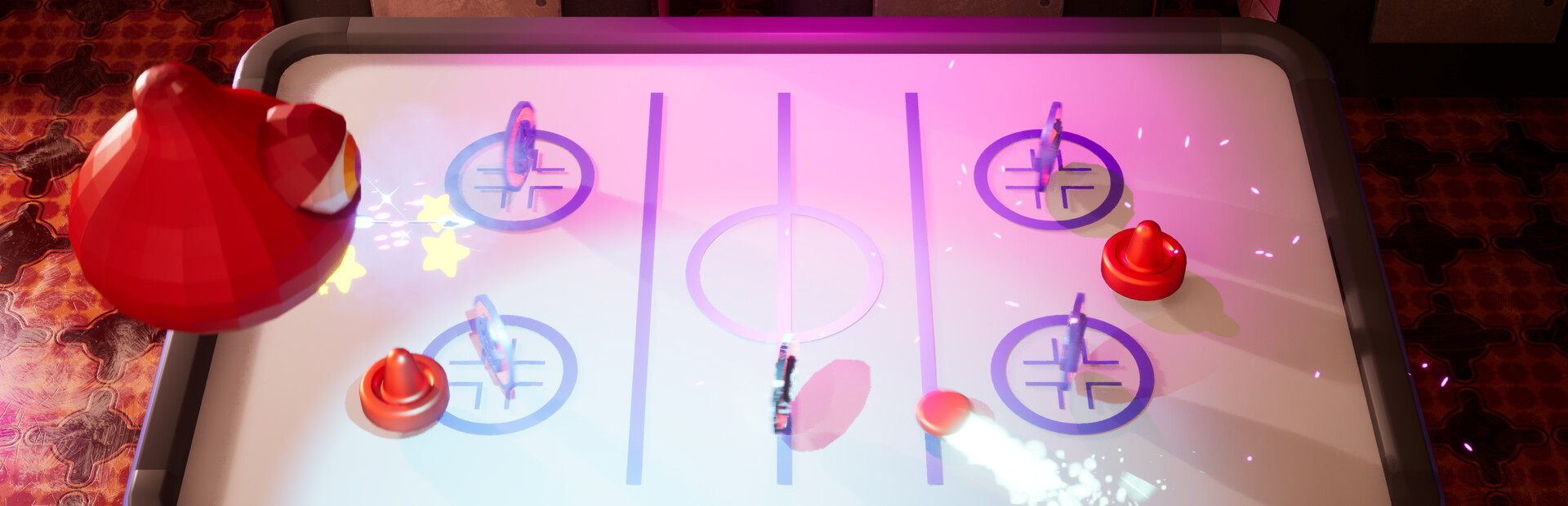 Get Rich with Air Hockey! — Earn more coins with each hit. —
